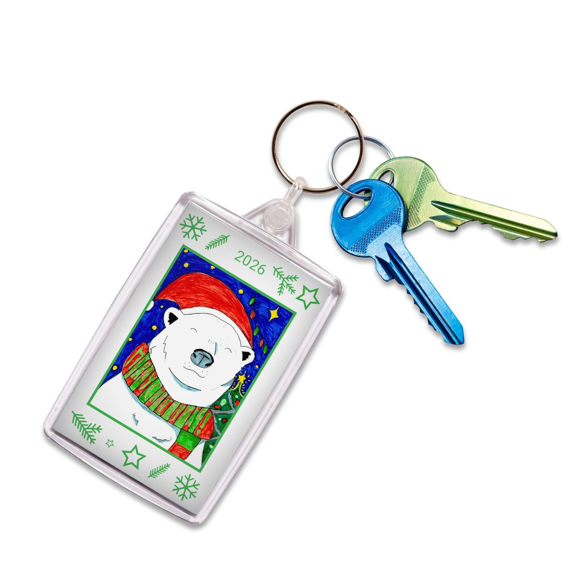 Acrylic Keyring | Portrait Design - Class Fundraising UK