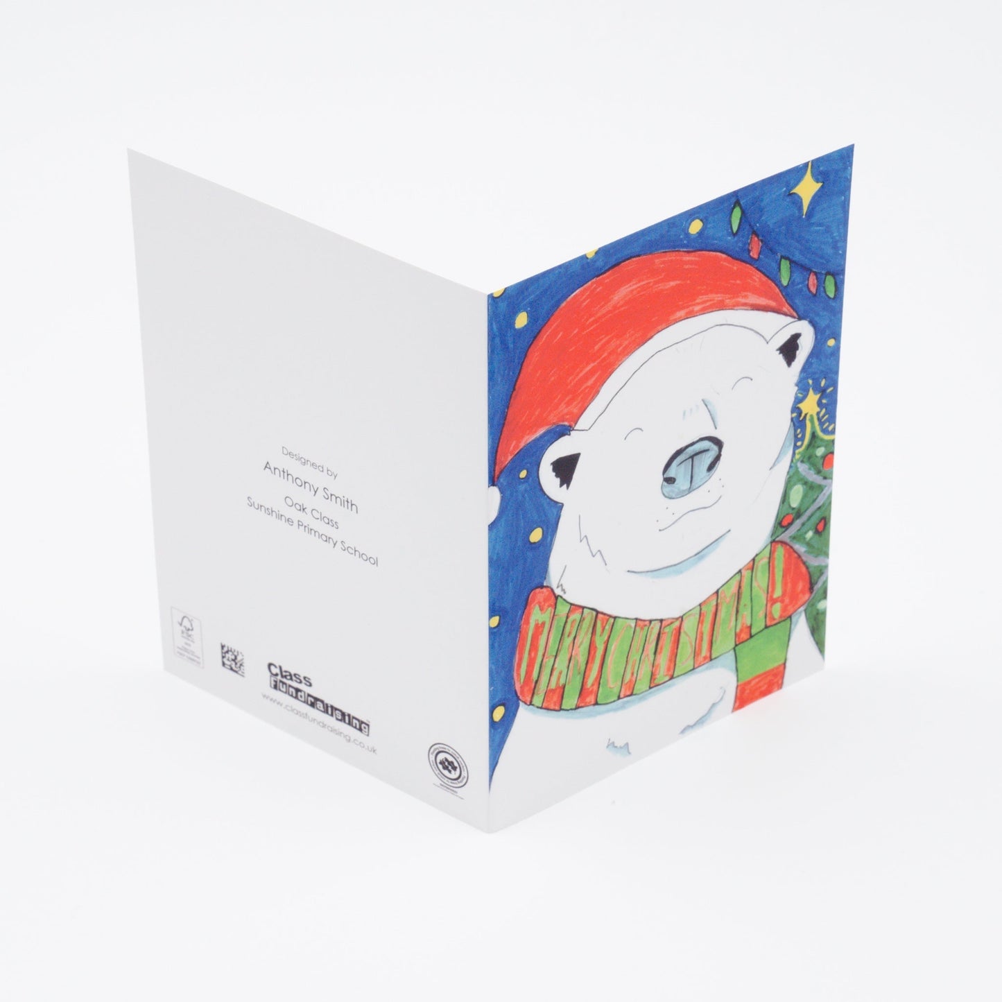 Pack of 12 - Premium A6 Christmas Greeting Cards - Class Fundraising UK