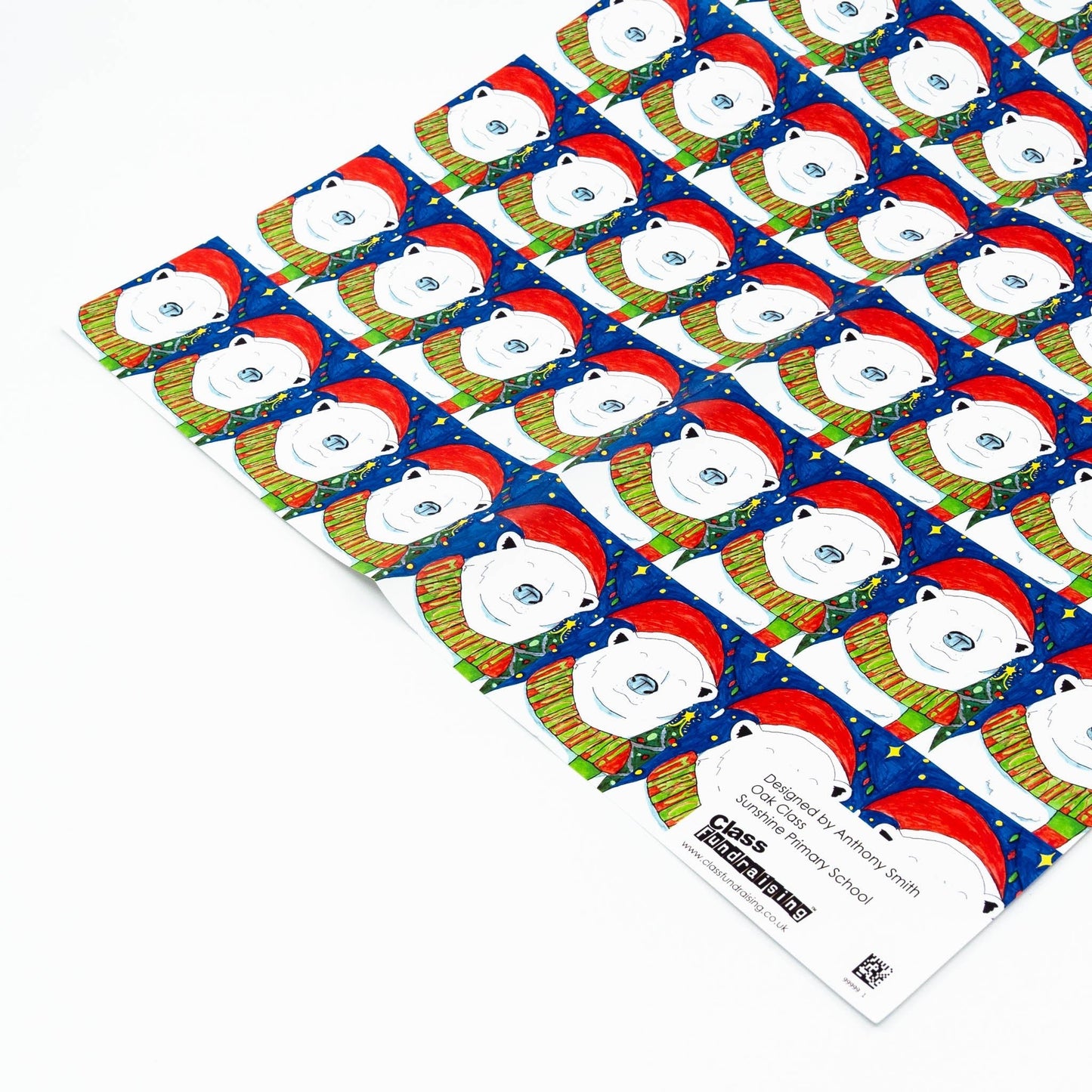 Pack of 5 - 420 x 594mm Christmas Wrapping Paper Sheets - Class Fundraising UK