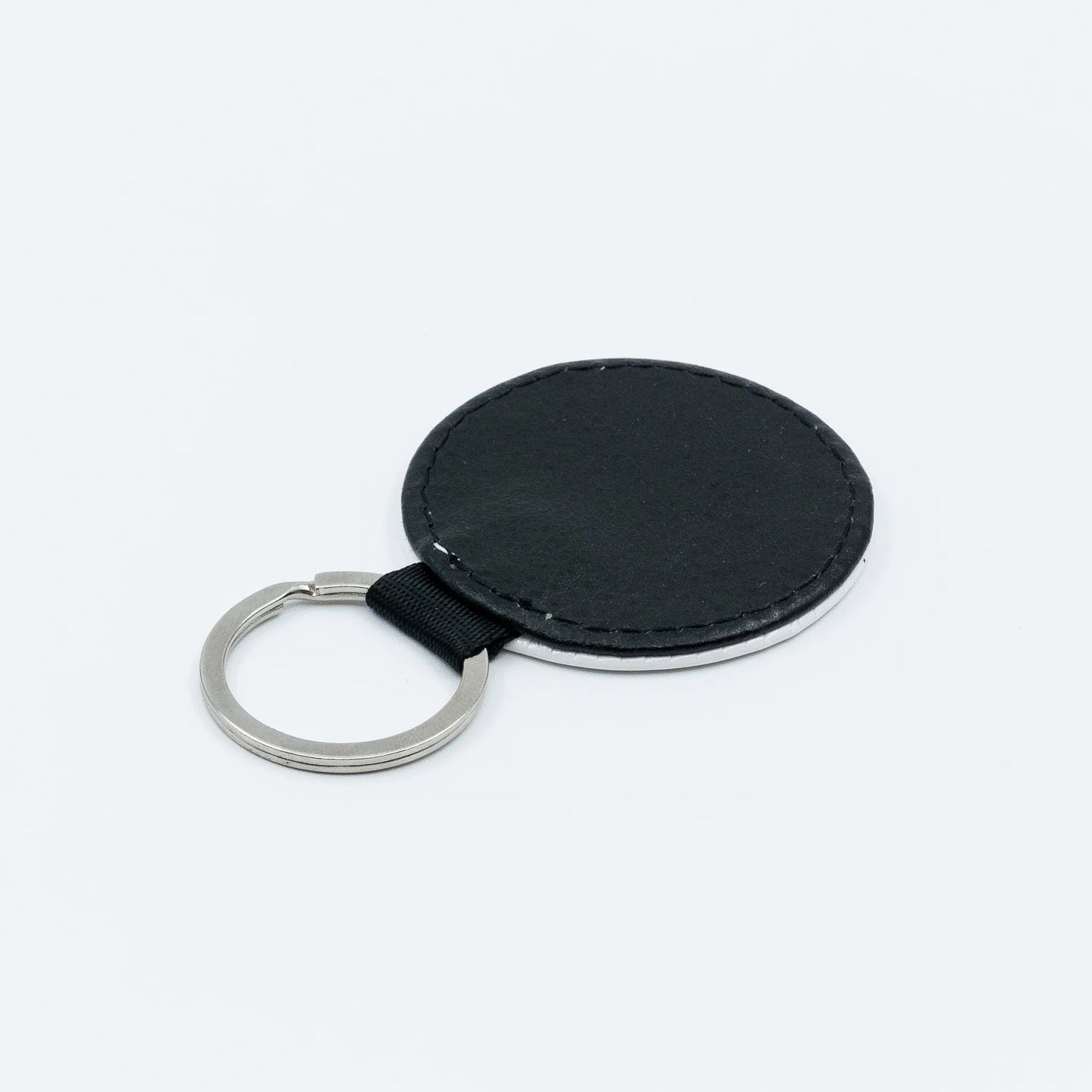 Premium 100% Vegan Round Leather Keyring - Class Fundraising UK