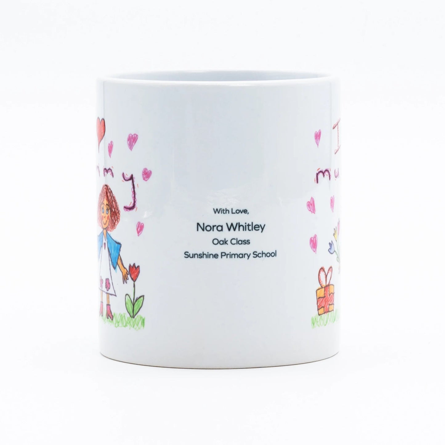 White Ceramic Durham Style 10oz Mug - Class Fundraising UK