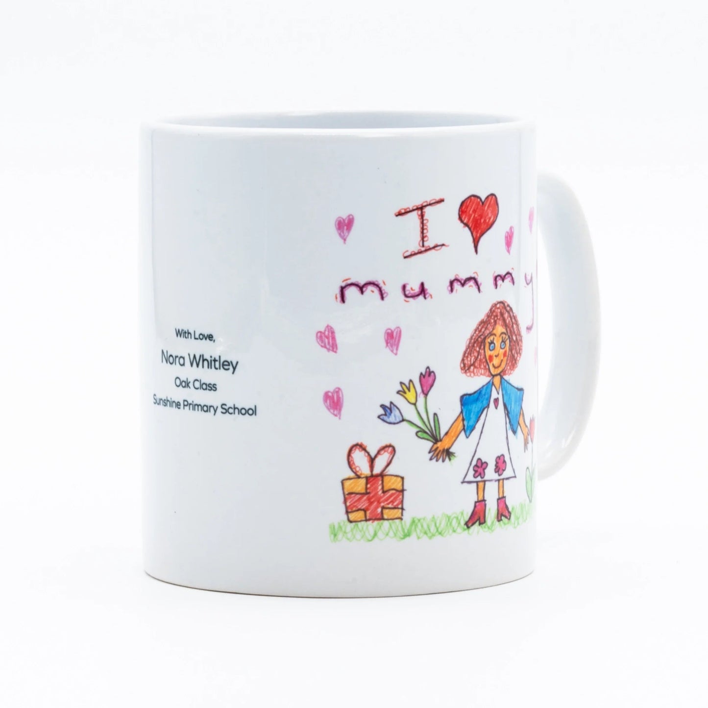 White Ceramic Durham Style 10oz Mug - Class Fundraising UK