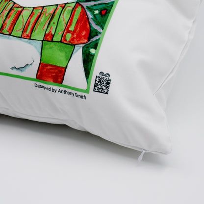 100% White Cotton Eco Friendly Cushion Cover (Cushion Insert Available) - 45cm Square - Class Fundraising UK