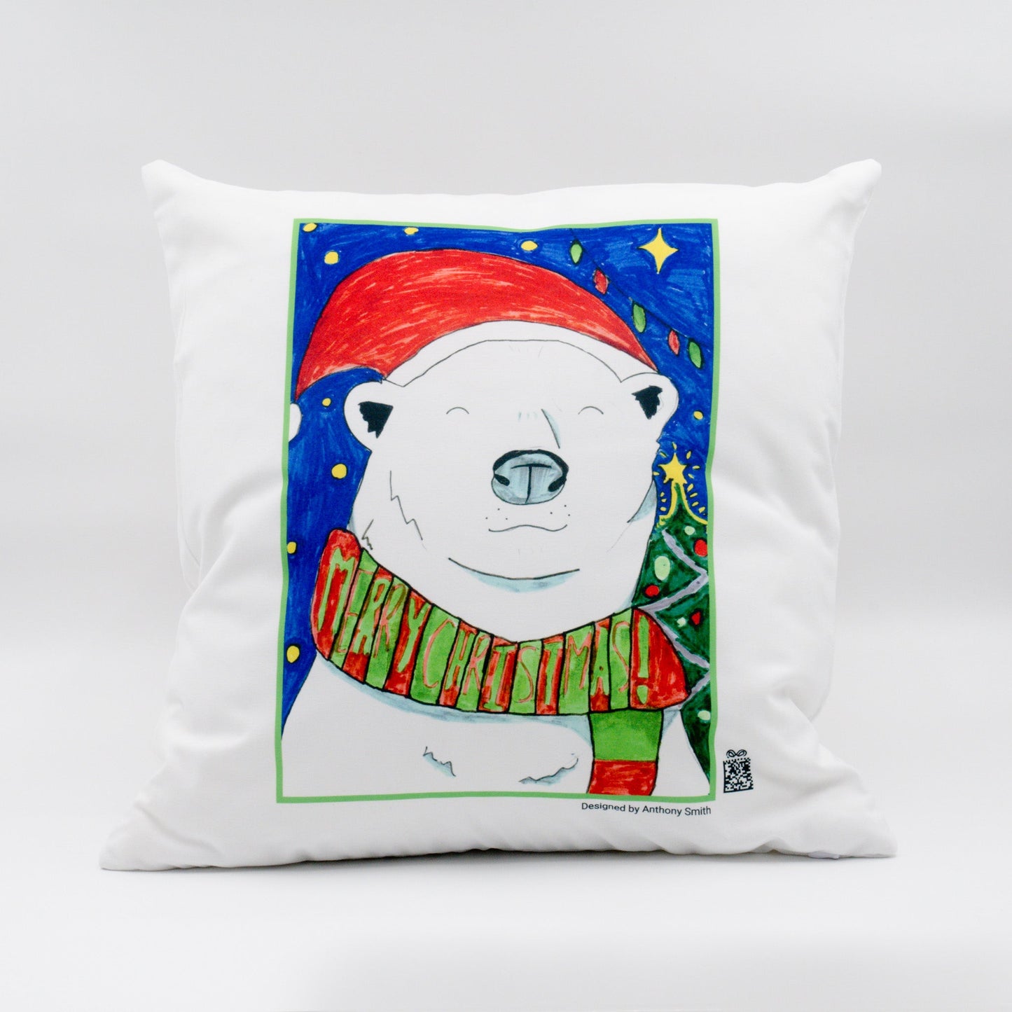 100% White Cotton Eco Friendly Cushion Cover (Cushion Insert Available) - 45cm Square - Class Fundraising UK