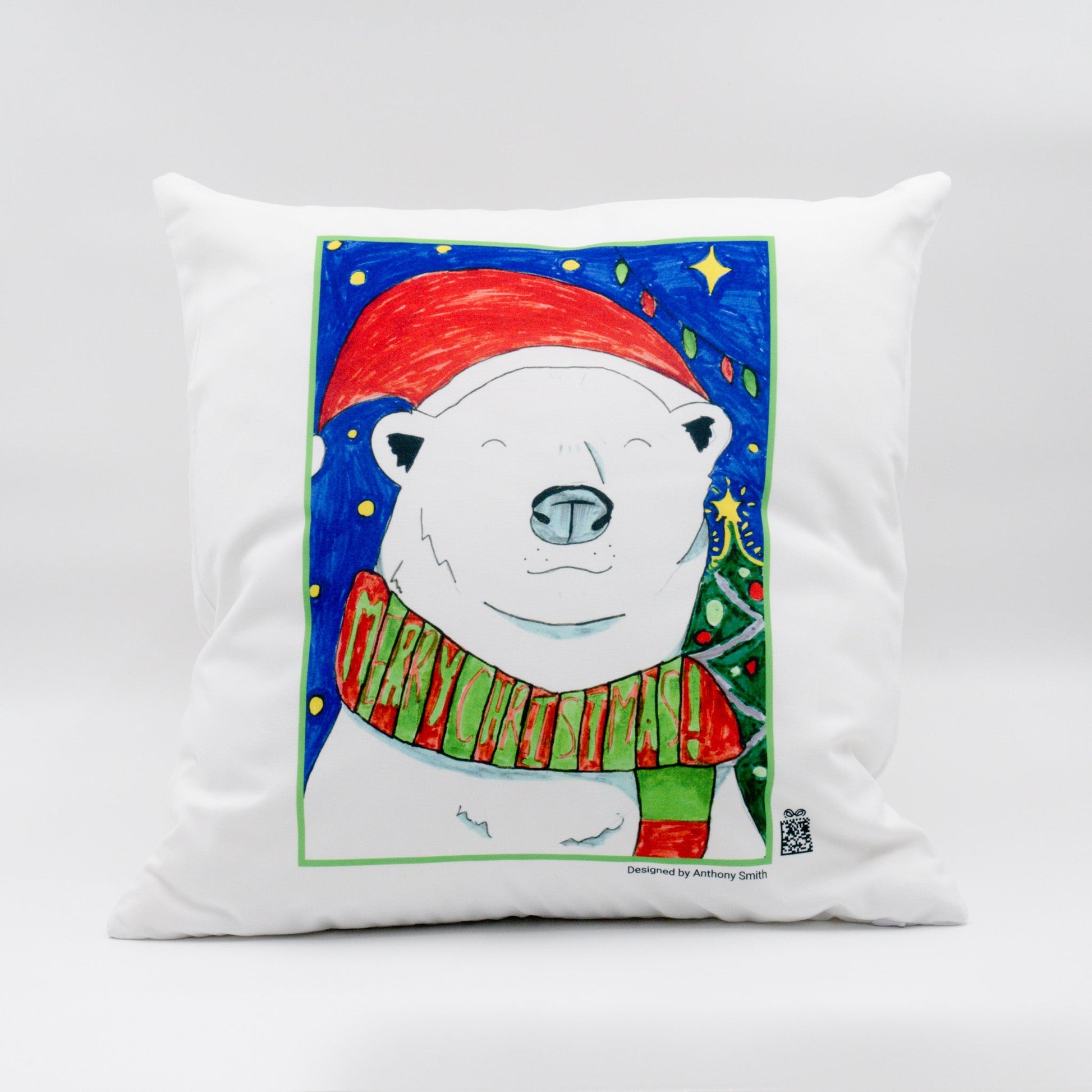 100% White Cotton Eco Friendly Cushion Cover (Cushion Insert Available) - 45cm Square - Class Fundraising UK