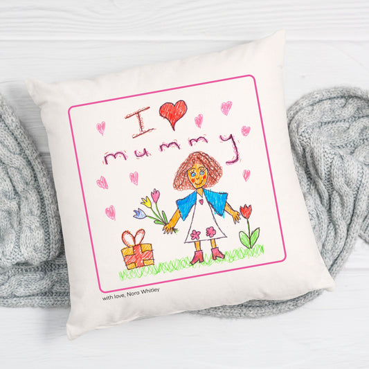 100% White Cotton Eco Friendly Cushion Cover (Cushion Insert Available) - 45cm Square - Class Fundraising UK