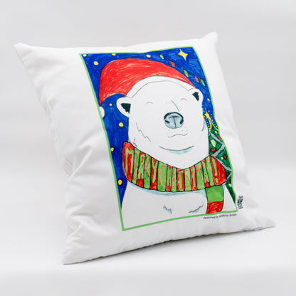 100% White Cotton Eco Friendly Cushion Cover (Cushion Insert Available) - 45cm Square - Class Fundraising UK