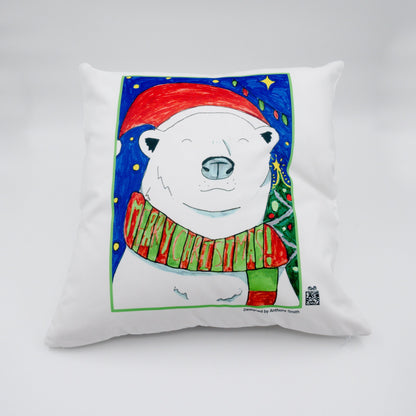 100% White Cotton Eco Friendly Cushion Cover (Cushion Insert Available) - 45cm Square - Class Fundraising UK