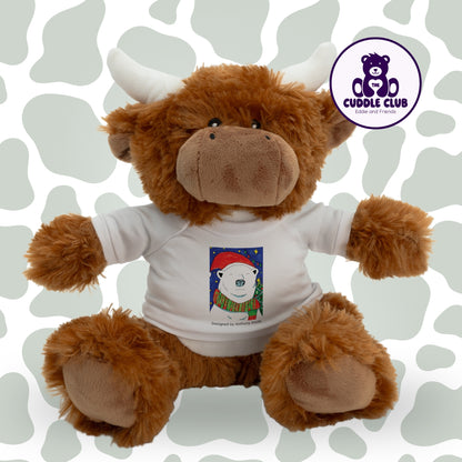 Hamish the Highland Cow | Soft Toy with Removable T-Shirt