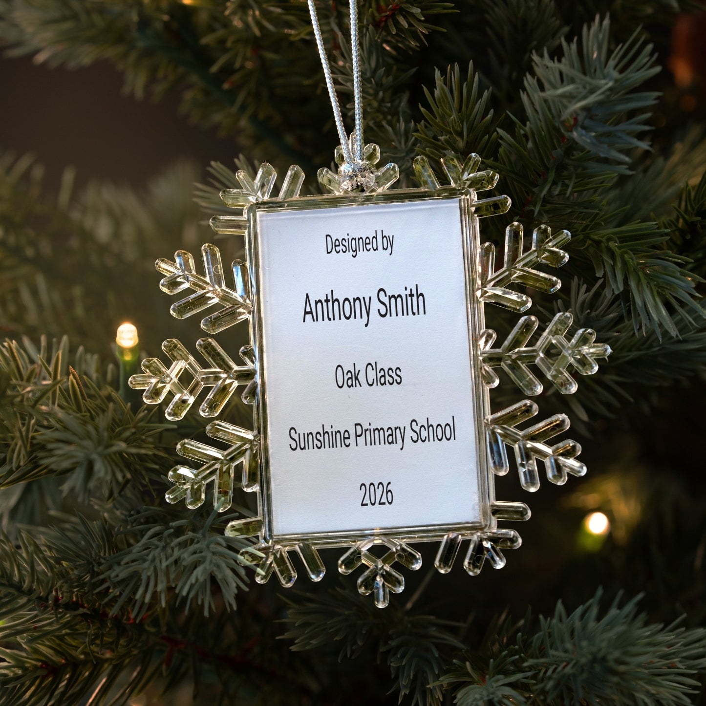 Snowflake Christmas Tree Decoration