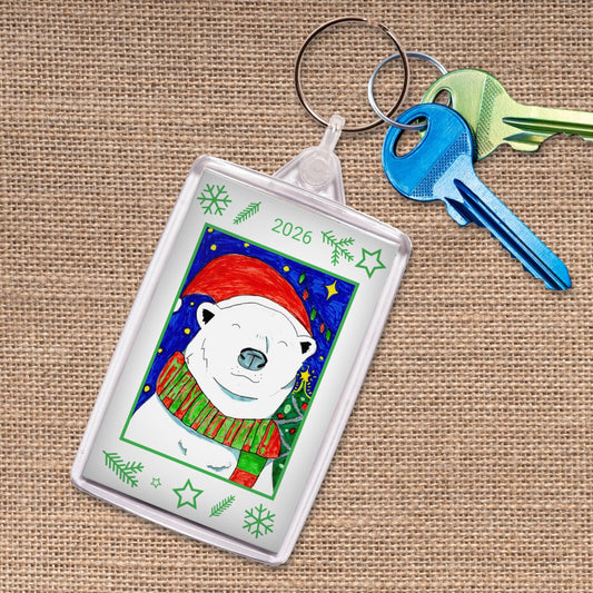 Acrylic Keyring | Portrait Design - Class Fundraising UK
