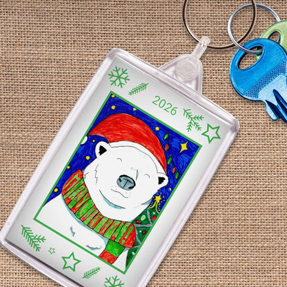 Acrylic Keyring | Portrait Design - Class Fundraising UK