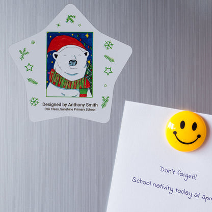 Christmas Flexible Fridge Magnet (Pack of 4) - Class Fundraising UK