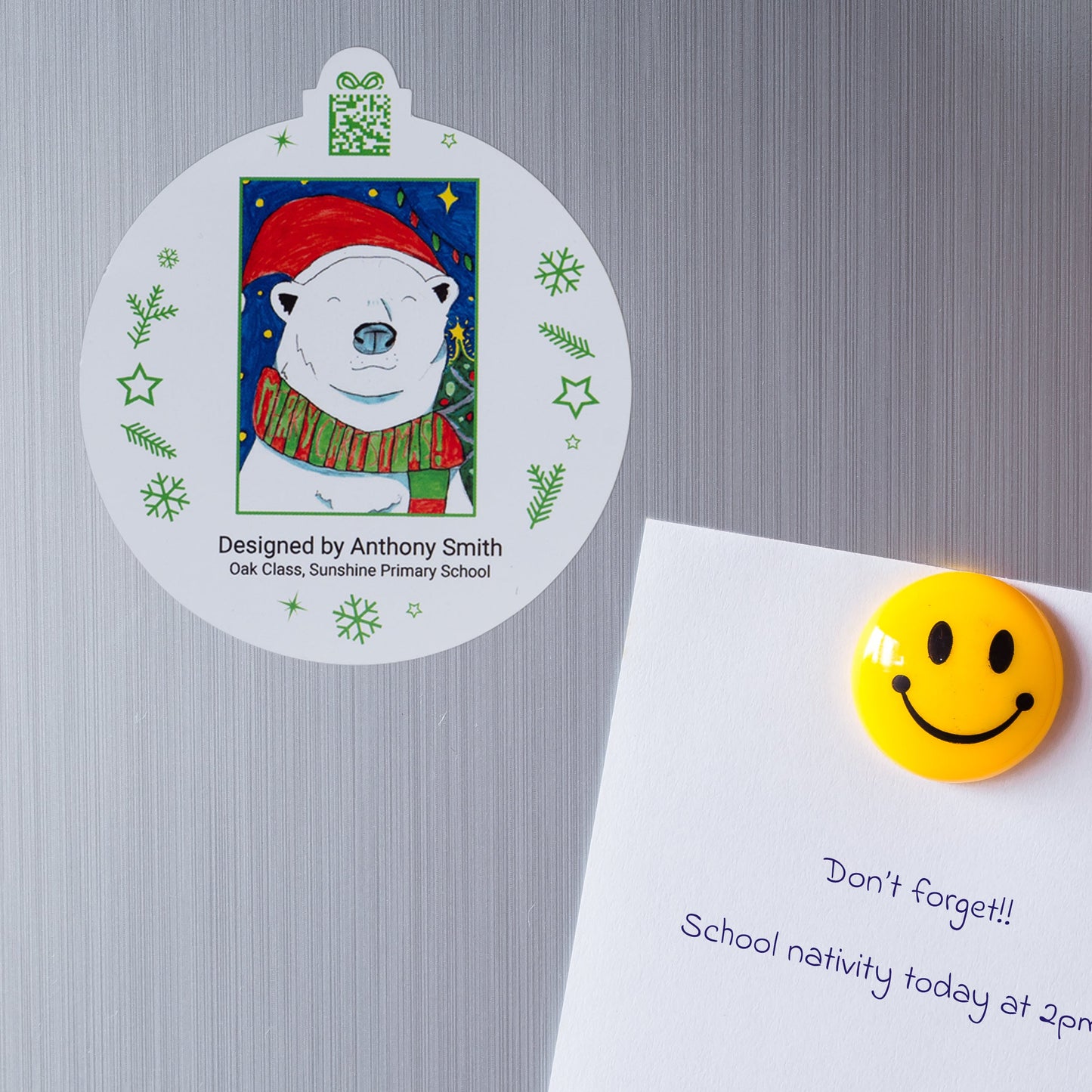 Christmas Flexible Fridge Magnet (Pack of 4) - Class Fundraising UK