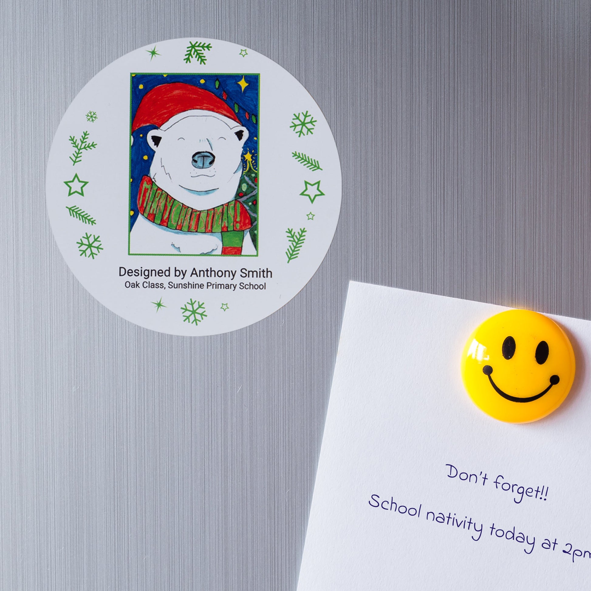 Christmas Flexible Fridge Magnet (Pack of 4) - Class Fundraising UK