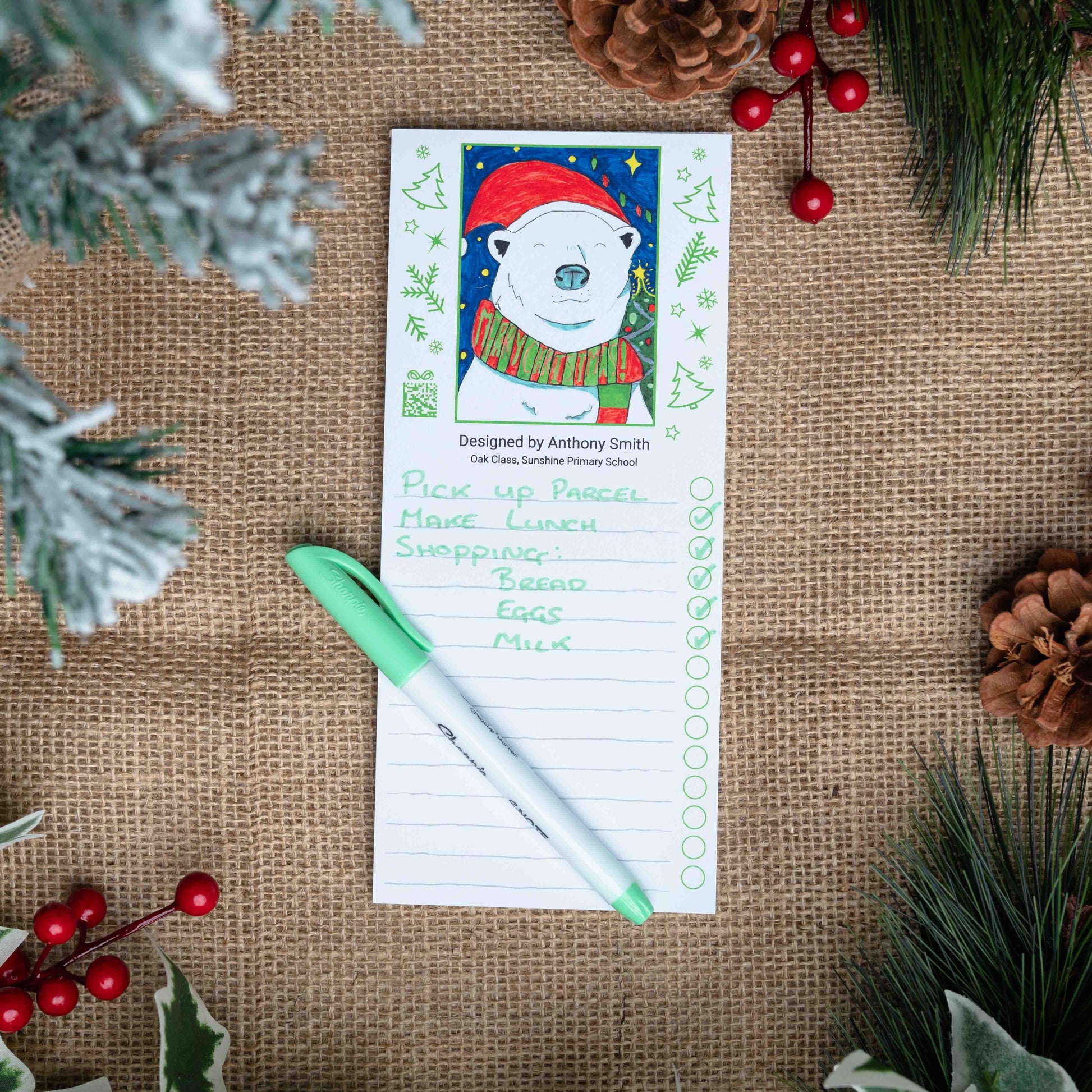 Christmas Shopping To Do List | Tear - Off Notepad - Class Fundraising UK
