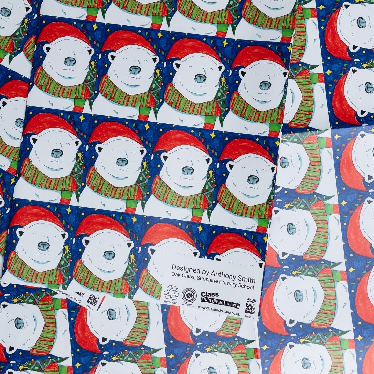 Christmas Wrapping Paper Sheets | Pack of 5 | 420mm x 594mm - Class Fundraising UK