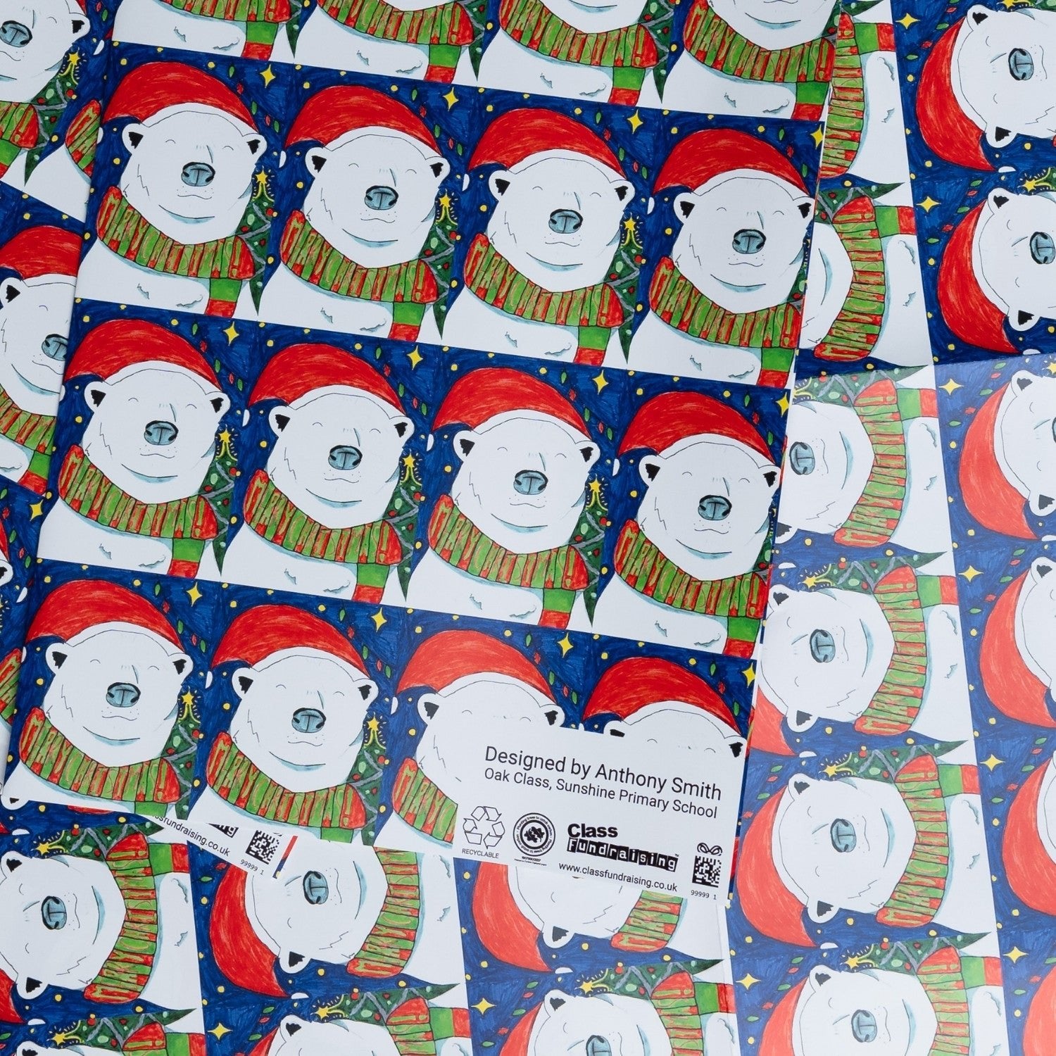 Christmas Wrapping Paper Sheets | Pack of 5 | 420mm x 594mm - Class Fundraising UK