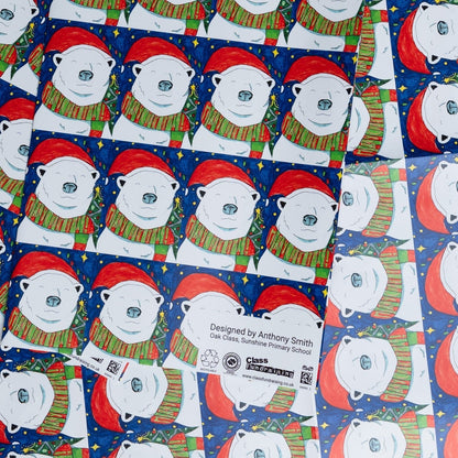 Christmas Wrapping Paper Sheets | Pack of 5 | 420mm x 594mm - Class Fundraising UK