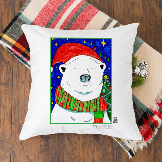 Cushion Cover (Available With Stuffing) | 100% Eco Friendly Cotton | 45cm Square - Class Fundraising UK