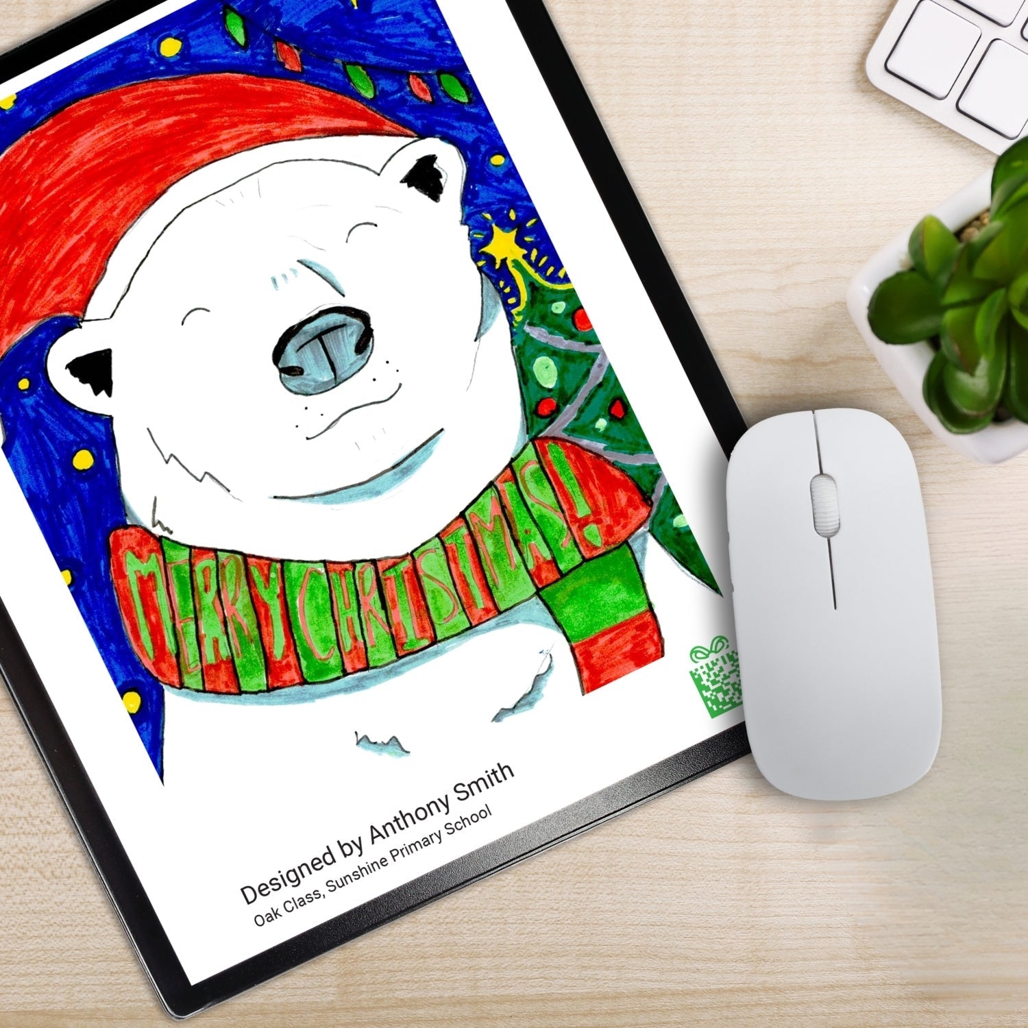 Desk Mousemat | Portrait Design - Class Fundraising UK