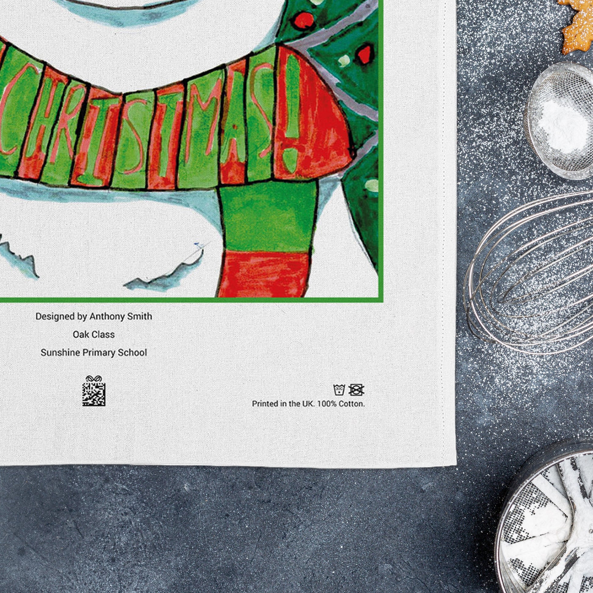 Eco Friendly 100% Cotton Tea Towel - Class Fundraising UK