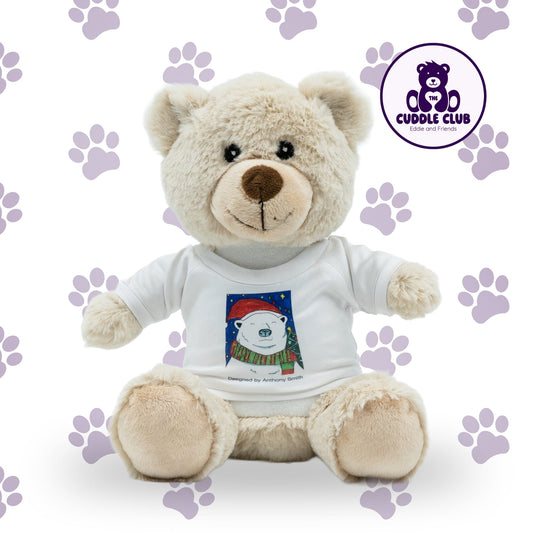 Eddie the Teddy | Soft Toy with Removable T-Shirt - Class Fundraising UK