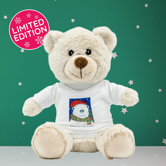 Eddie the Teddy | Soft Toy with Removable T-Shirt - Class Fundraising UK