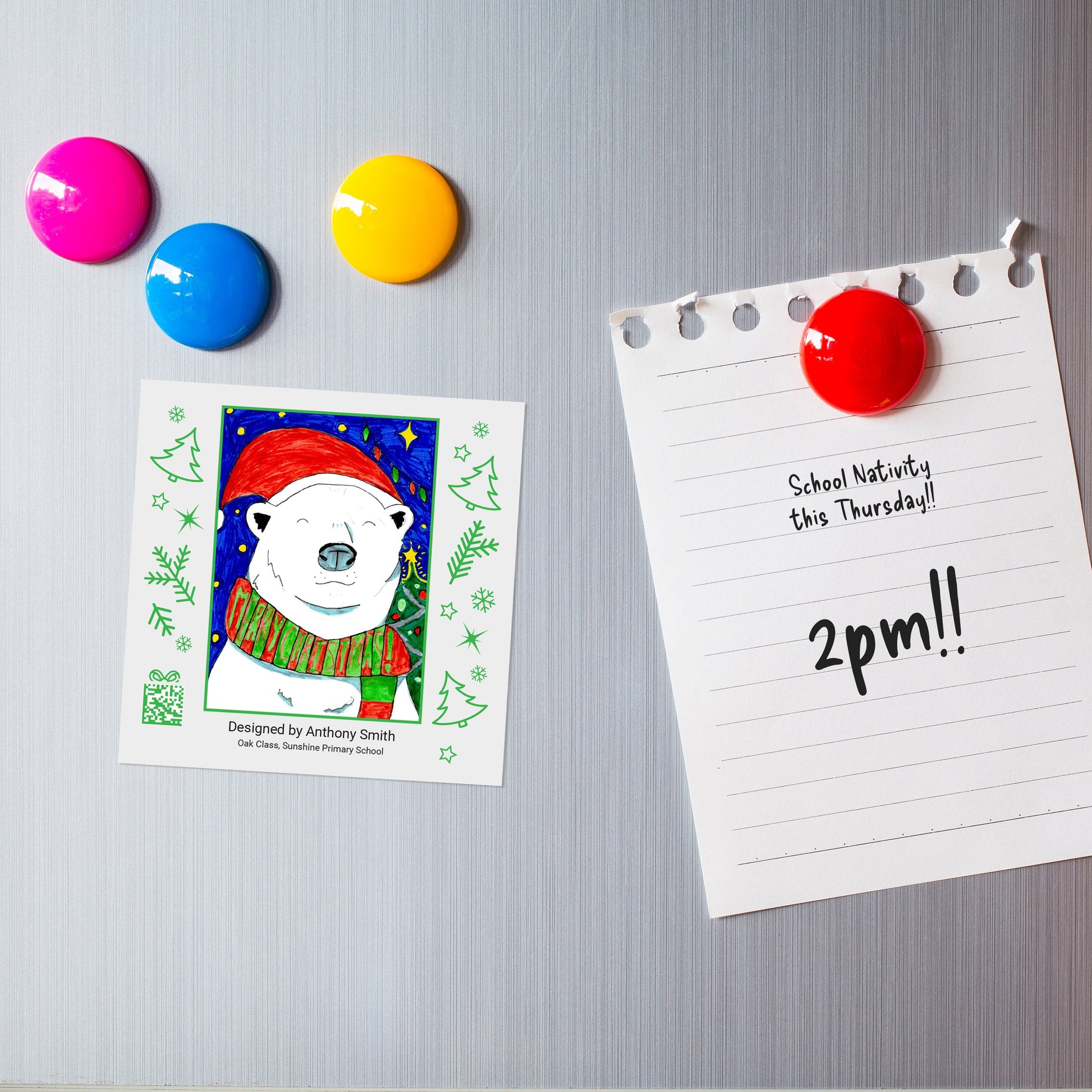 Flexible Fridge Magnet | Square Design - Class Fundraising UK