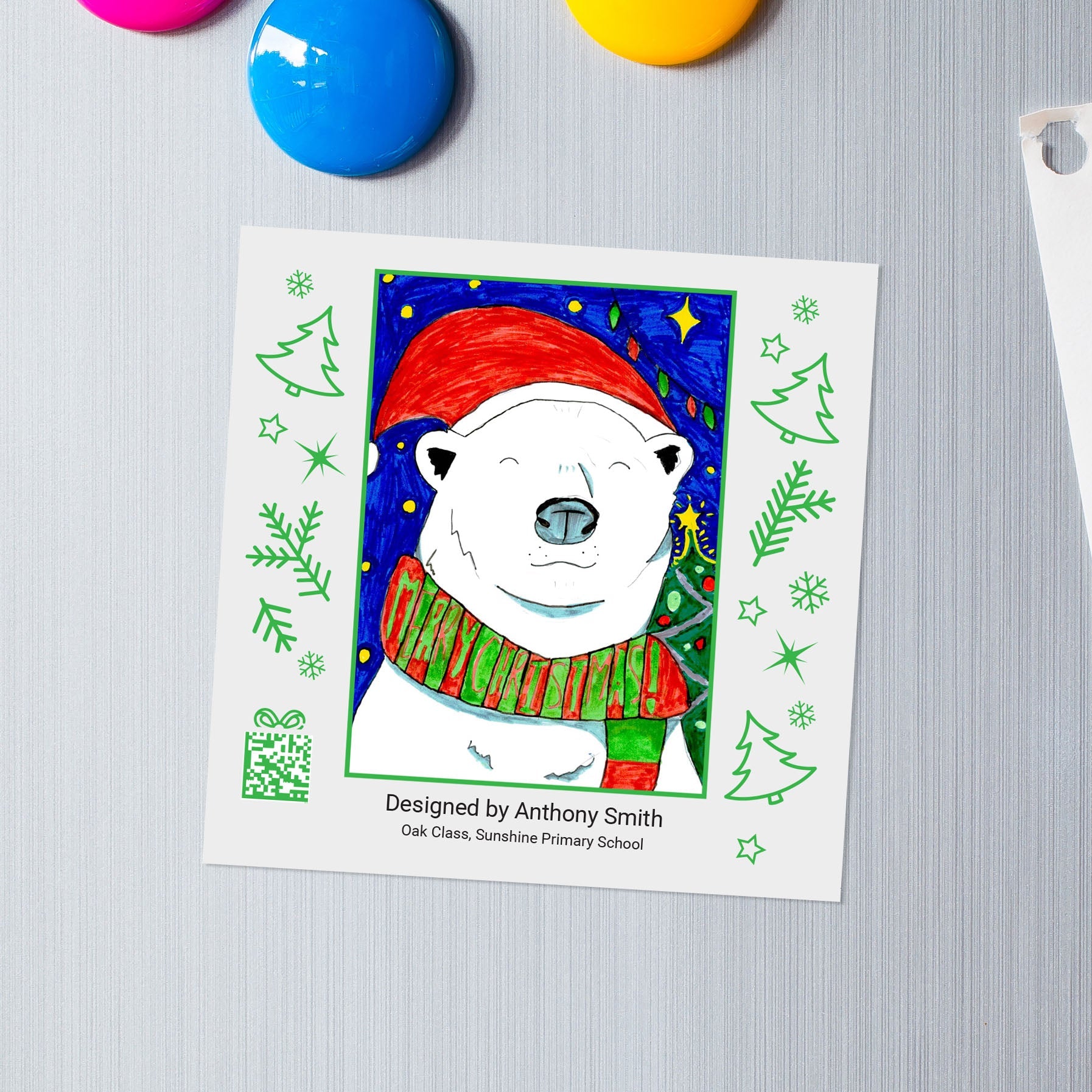 Flexible Fridge Magnet | Square Design - Class Fundraising UK