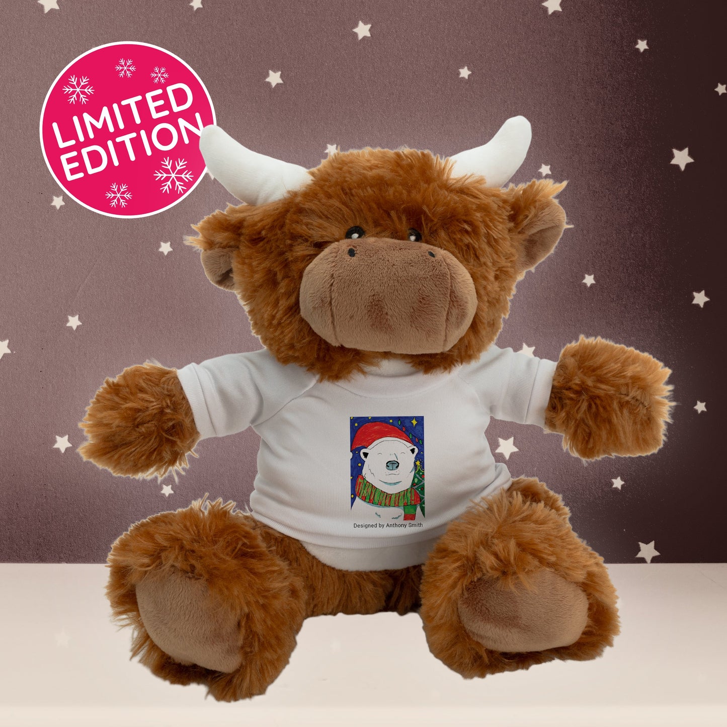 Hamish the Highland Cow | Soft Toy with Removable T-Shirt - Class Fundraising UK