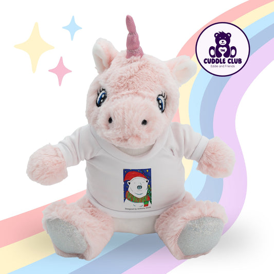Luna the Unicorn | Soft Toy with Removable T-Shirt - Class Fundraising UK