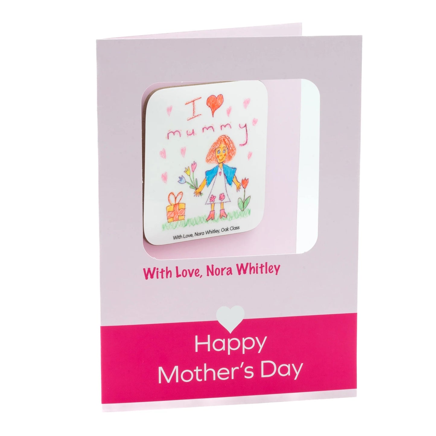 Mother's Day Coaster Card with Detachable Coaster - Class Fundraising UK