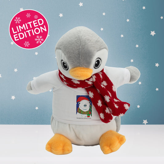Penny the Penguin | Soft Toy with Removable T-Shirt - Class Fundraising UK
