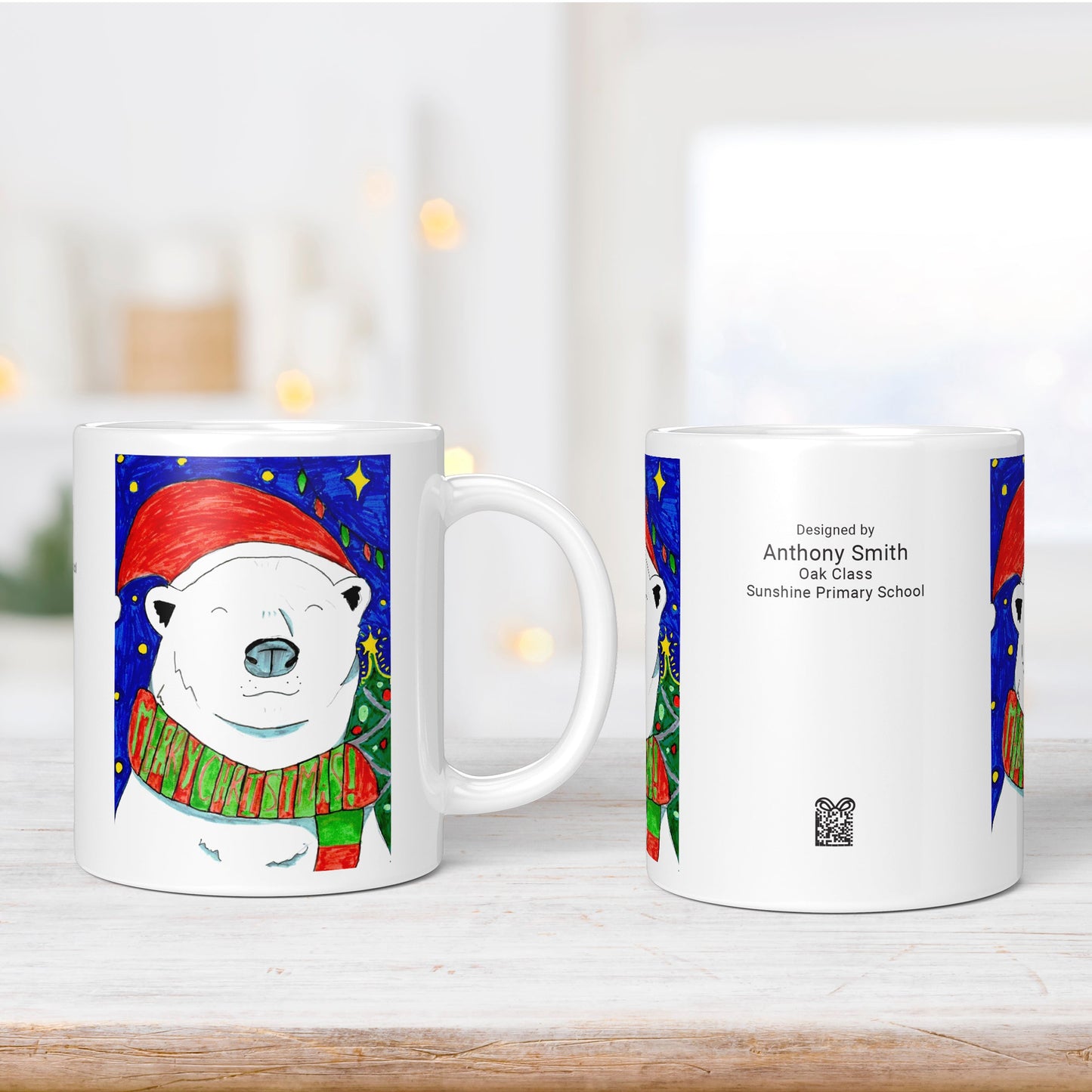 Personalised Ceramic Mug | 11oz Durham Style - Class Fundraising UK