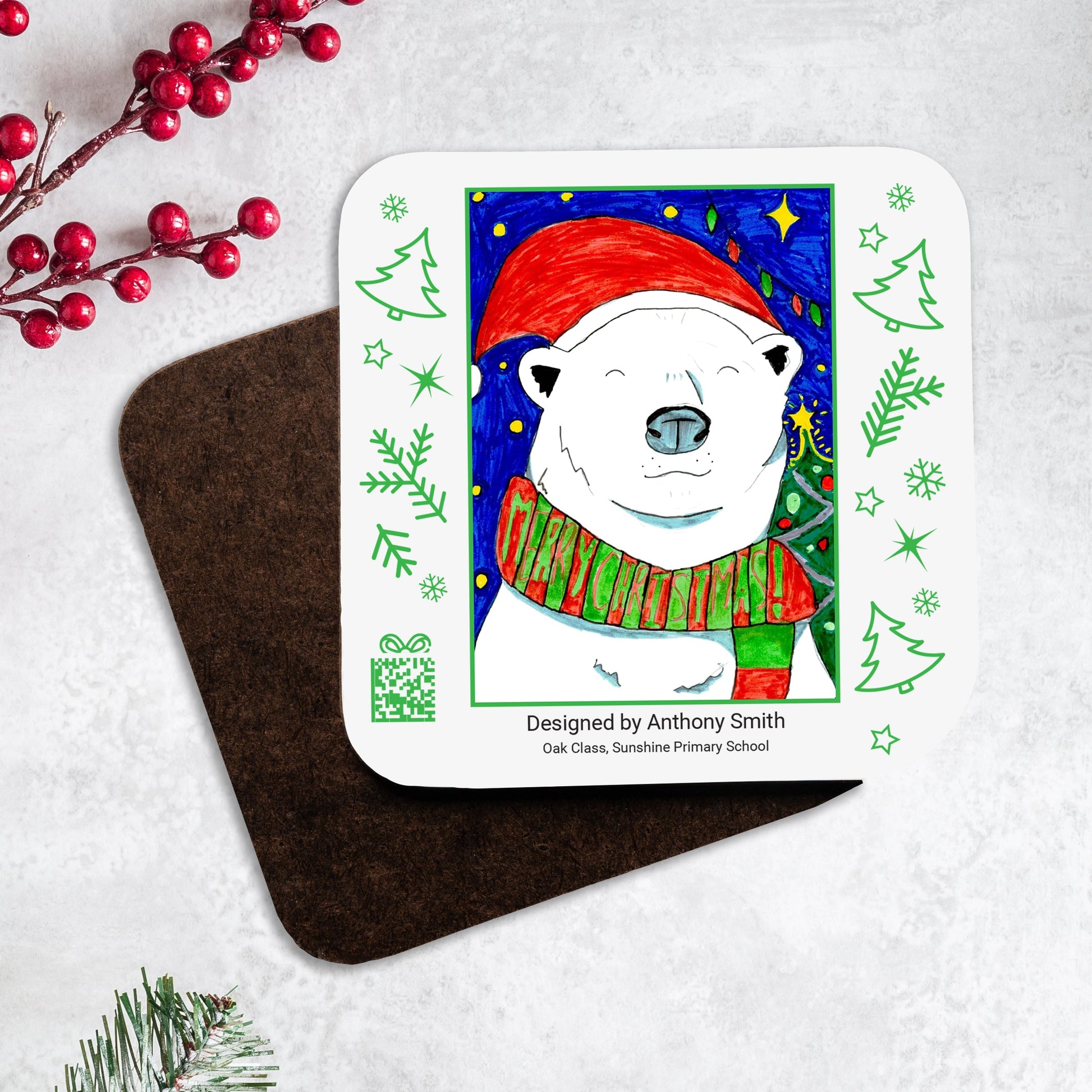 Printed Drinks Coasters | Pack of 2 - Class Fundraising UK