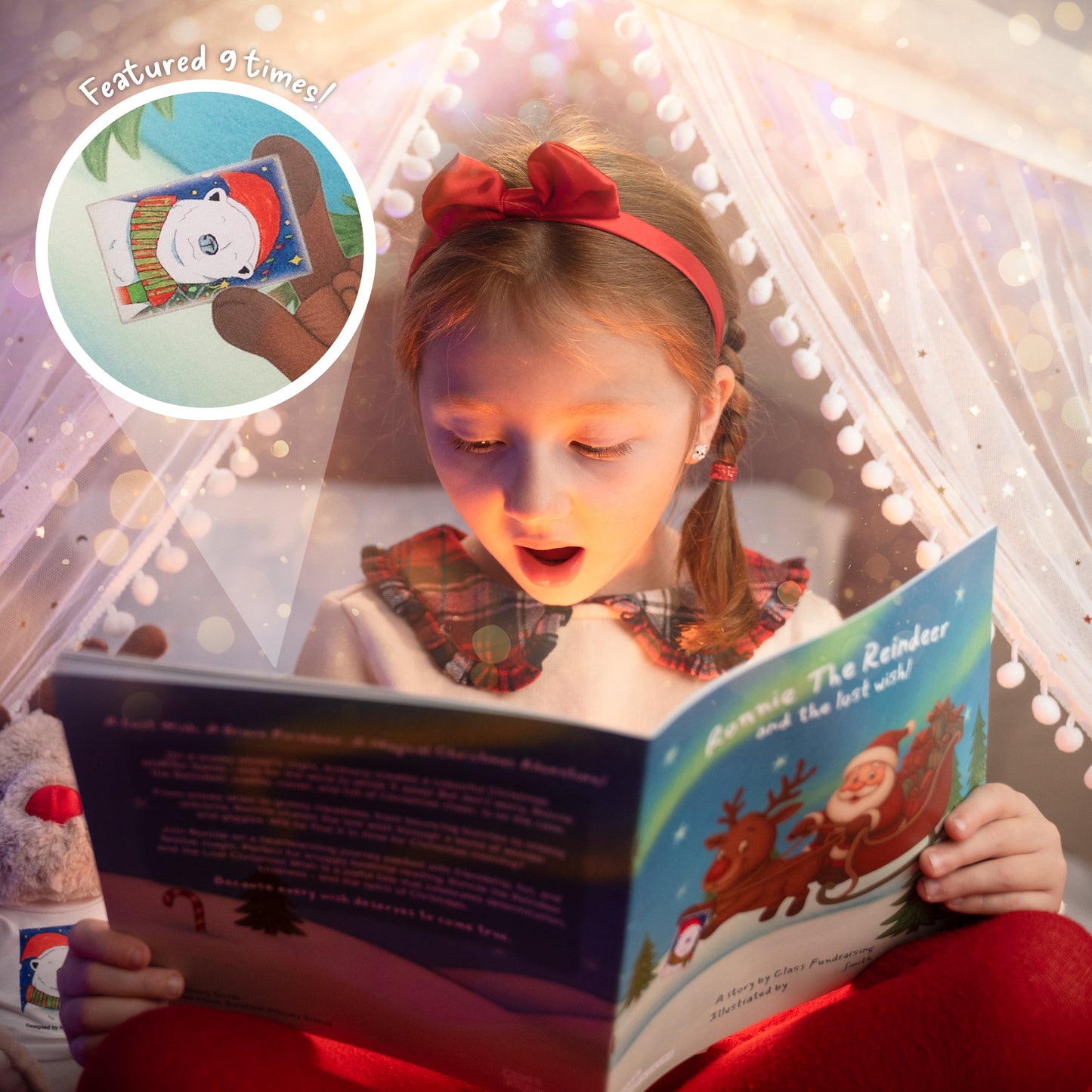 Ronnie the Reindeer and the Lost Wish | Personalised Christmas Story Book - Class Fundraising UK