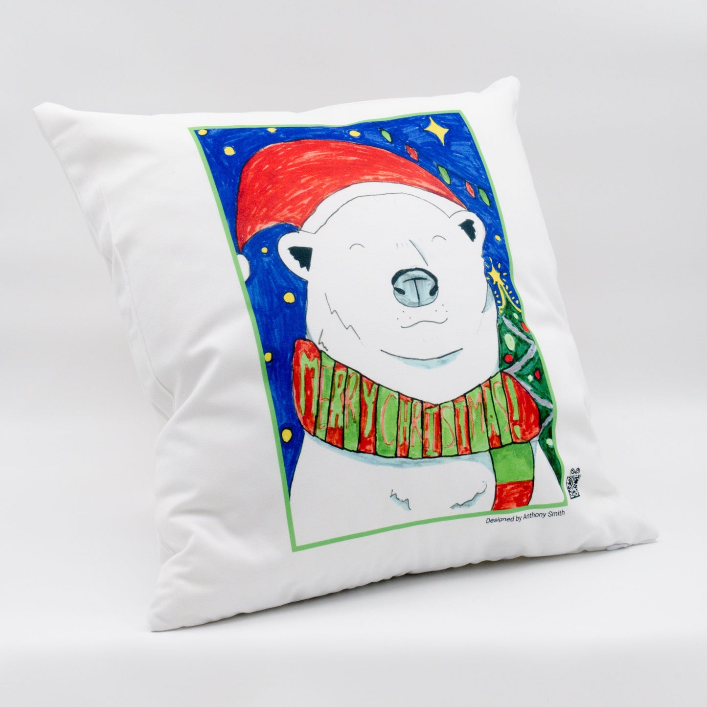 100% White Cotton Eco Friendly Cushion Cover (Cushion Insert Available) - 45cm Square