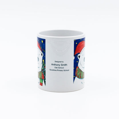 Ceramic Durham Style 11oz Mug - In White - Class Fundraising UK